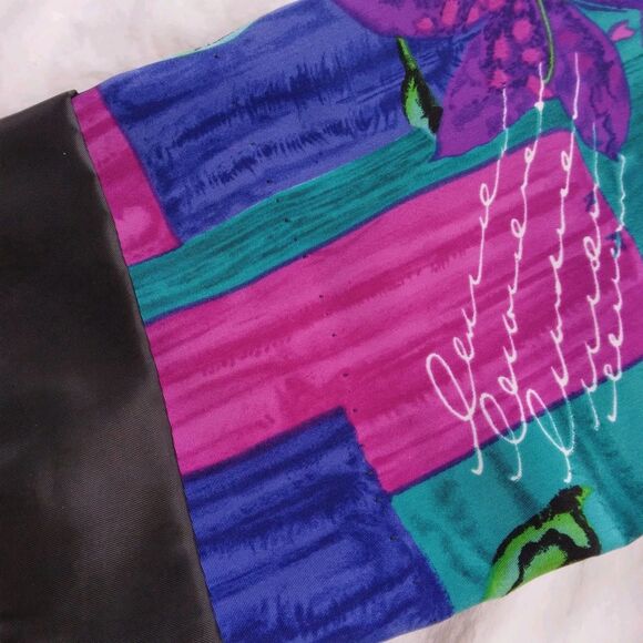 Vintage Willow Ridge Womens Blazer Blue Purple Floral Button Front Retro Large - Picture 4 of 11